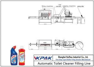 Llinell Llenwi Glanhawr Toiledau Awtomatig